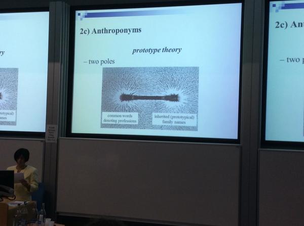 ainiala's tweet photo. Prototype theory on the interpretation of anthroponyms. Valeria Toth's paper #ICOS2014 @GlasgowUni http://t.co/SXsjoN55W2