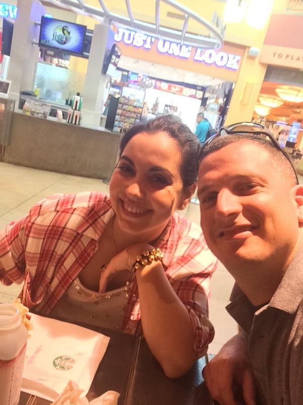Jasonmdiaz's tweet image. At dolphin mall with momma dukes, Teri, and my honey giulianna.