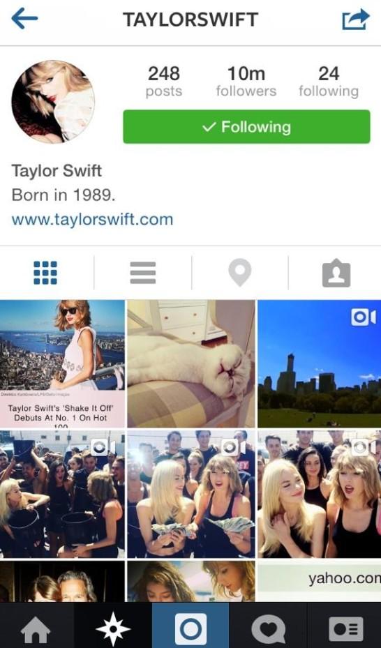 SourceSwiftFR's tweet photo. #INFO Taylor a changé son icon et sa bio sur instagram et twitter. http://t.co/Cq8d3NofAA
