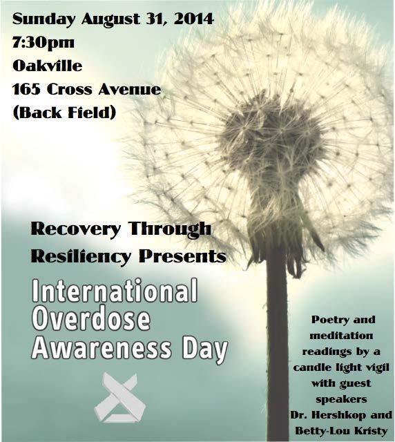 Help raise awareness of overdose and reduce the stigma of drug-related death by joining ADAPT this Sunday evening