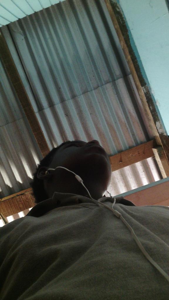 sylvester_chad's tweet image. In my shed listening music