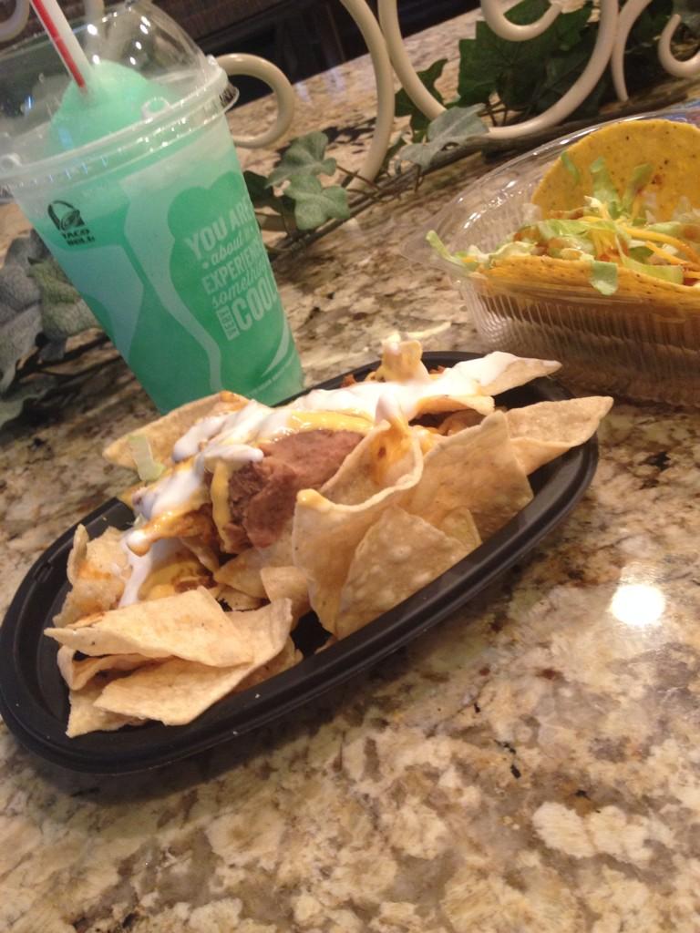 To celebrate birthday, Im eating Taco Bell HAPPY BIRTHDAY to 1 of my salvations 