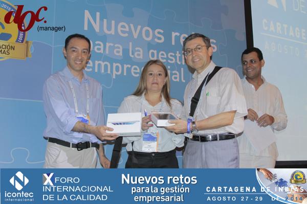 Felicitaciones a Pablo Riveros (Riveros Asesores), ganador del IPad Mini, <a href="/IntegraTecno/">Integra Tecnologia</a> #XForoCalidad <a href="/ICONTEC/">ICONTEC</a>