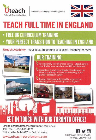 DerrickWillcott's tweet photo. @LakeheadUNews Teach FULL time in England! #uteachrecruitment.com http://t.co/uI48QaLVYn
