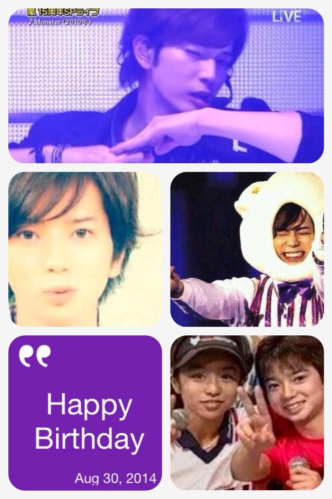 Happy Birthday Jun Matsumoto.
I love you.
I hope your happiness. 