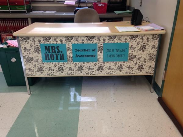 pieceofPi314's tweet image. #wcmath Classroom preview: Teacher of awesome aka math (thx @mathequalslove )