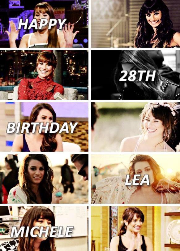  Happy 28th birthday Lea Michele  