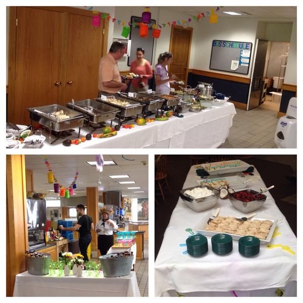 It's a <a href="/SAGEDiningInc/">SAGE Dining Services</a> fiesta in the dining hall today (complete with mocktails)!