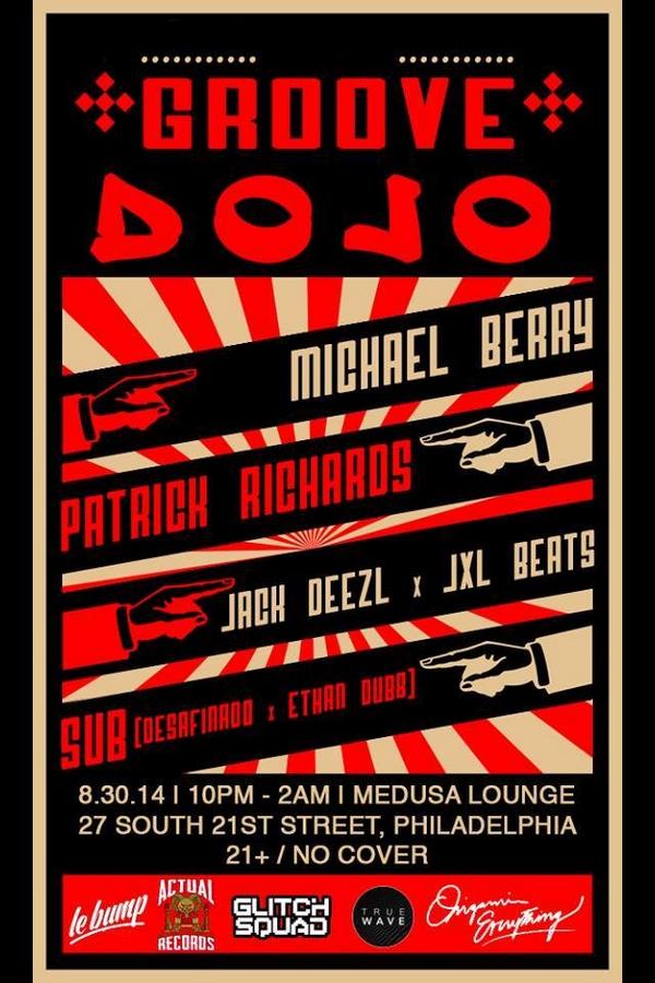 Tomorrow night <a href="/medusalounge/">medusalounge</a> #philly with @TSKPat @jackdeezl <a href="/JXLbeats/">JXLTWEETS</a> @DJMichaelBerry @desafinadomusic #groovedojo