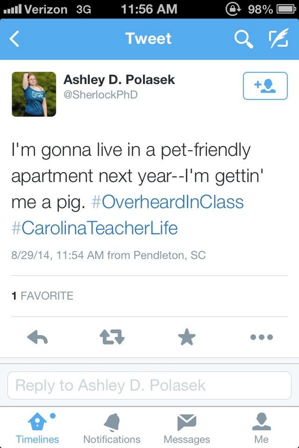 T_BigMuscles's tweet photo. Well guys, my English professor has already tweeted about something I said #BFFstatus http://t.co/a4jhLZ1zZ6