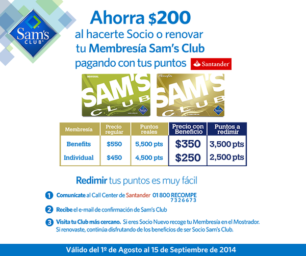 Arriba 101+ imagen beneficios de la membresia de sams club Abzlocal.mx