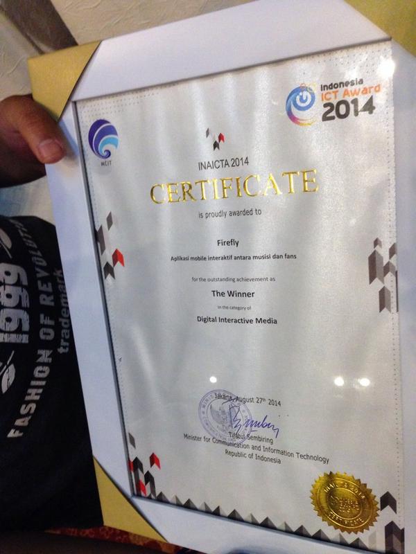 We're officially the winner of <a href="/inaicta/">Indonesia ICT Award</a> 2014 in Interactive Digital Media category :)