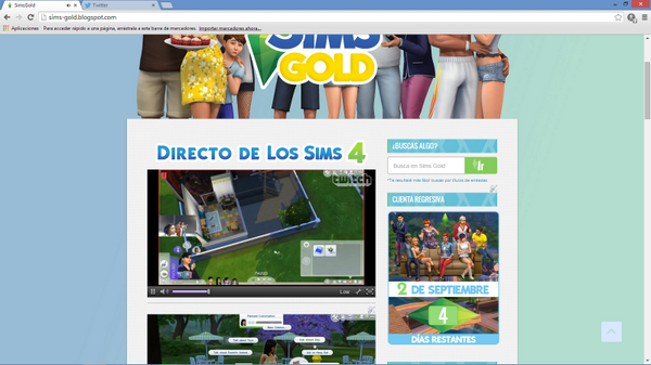 SimsGold's tweet image. ¡Puedes ver el directo desde nuestro inicio! sims-gold.blogspot.com