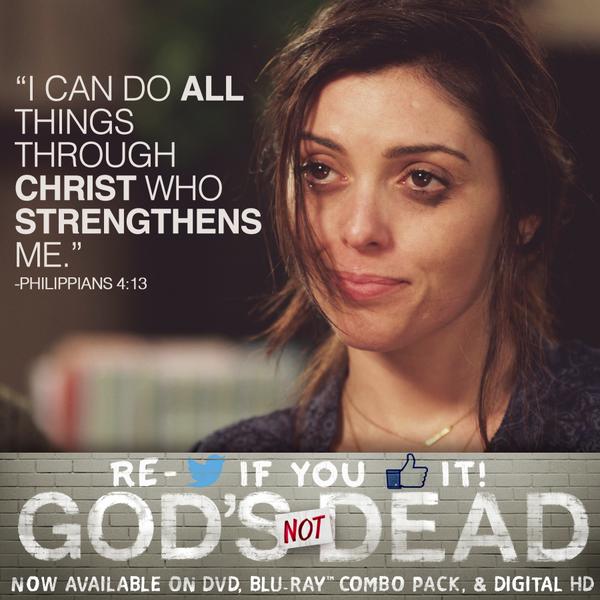 GodsNotDeadFilm's tweet image. RT Do you have your #GodsNotDead DVD yet? SHARE this powerful film with your friends &amp;amp; family. You won't regret it!