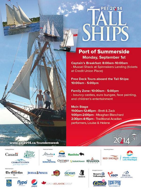 MusselShack's tweet photo. We're excited to host the @PEI2014 Tall Ships Captain's Breakfast on Monday #HappyLabourDay #BaconNEggs http://t.co/wdCj0aFWRx