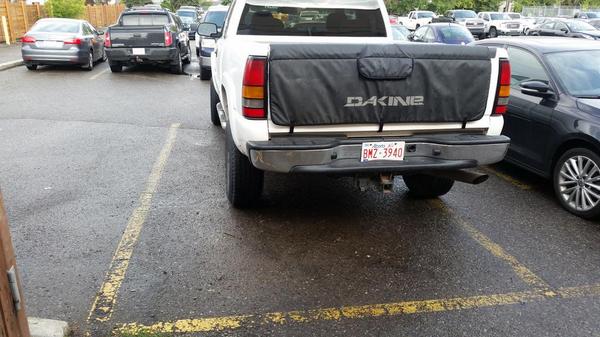 scott_sinclair's tweet photo. @DBagParkingYYC Should have ridden the bike, since you obviously can't park properly.. Found at Limericks.. http://t.co/HVXFNZnp0a