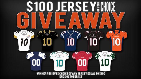 ScareCrow918's tweet image. Septembers giveaway. A RT enters you. Don't go through football season without YOUR! favorite teams jersey.