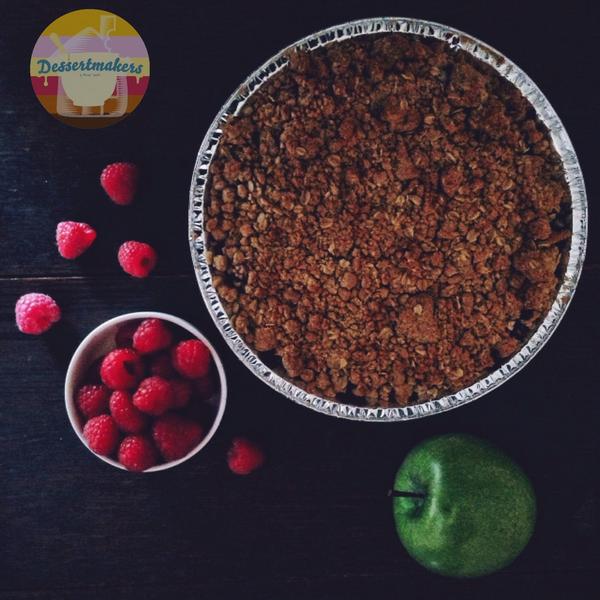 #SYDNEY: Today @eveleighmarket  
APPLE &amp; RASPBERRY CRUMBLE! 
Plus full crumble, pudding &amp; #dessert range. 😊 #food