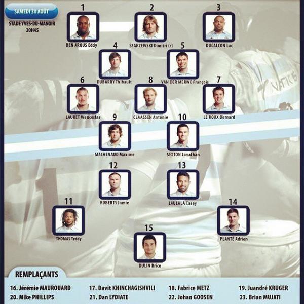 TeddyThoms's tweet photo. Voici la composition pour le premier match à Colombe contre @rctfanpage. 
#Teamrm92 🔵⚪️ http://t.co/x592Hxg8Yc