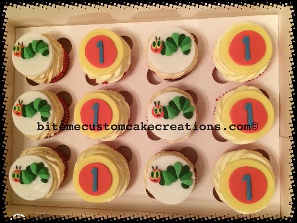 biteMeCreations's tweet photo. The Hungry Little Caterpillar Cupcakes!
#chocolate #cupcakes #peanutbutter #strawberry #vanilla #firstbirthday http://t.co/tZdM0xDVTm