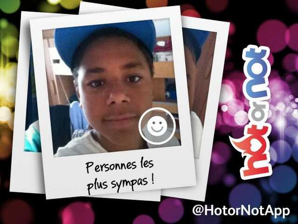 Je suis l'une des personnes les plus sympas cette semaine sur #hotornotapp ! lol hotornot.com/b/413899489/12…