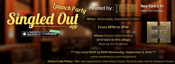 SingledOut_app's tweet image. Help us celebrate the #launch of our new #app that empowers #women! Info &amp;amp; RSVP: bit.ly/1q5SmSP. #NYC #tech