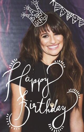  Happy 28th Birthday Lea Michele Sarfati! We love you. xx 