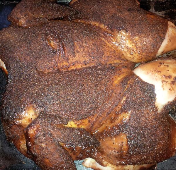 WilsonPowerfade's tweet image. I don't always spatchcock my chicken, but when I do it looks like this. @WhiskeyBentBBQ #Spatchcocking