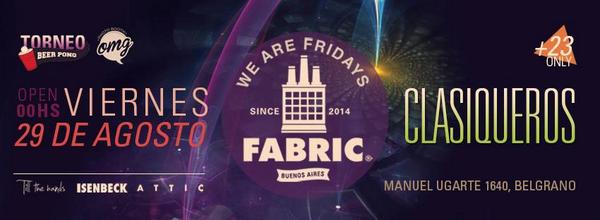 barflyviernes3's tweet photo. @Chinodevoto Este viernes seguimos de fiesta en FABRIC! Clasiqueros en Vivo! cabina de fotos OMG y mucho más! http://t.co/jo8yrA9rHR