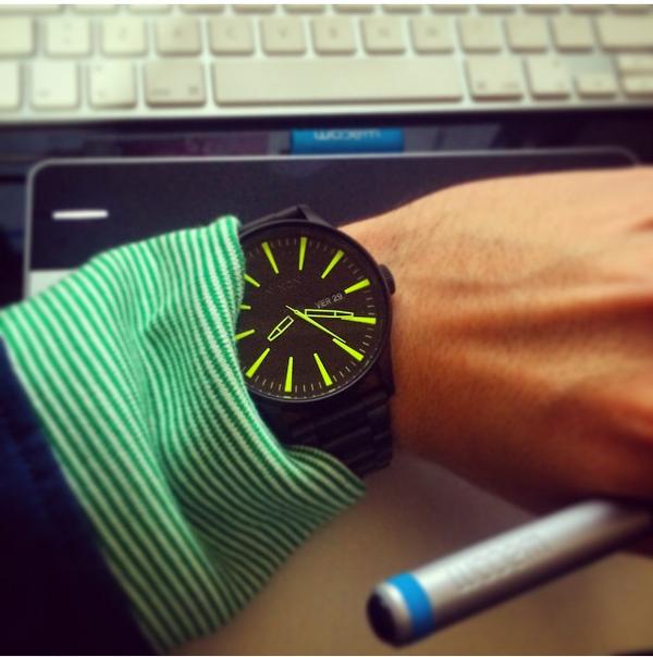 _Steven's tweet image. I'm very happy with my new watch @Nixon_Now #SentrySS #nixon #watch #fluor #chile // Nuevo copiloto Nixon Sentry SS