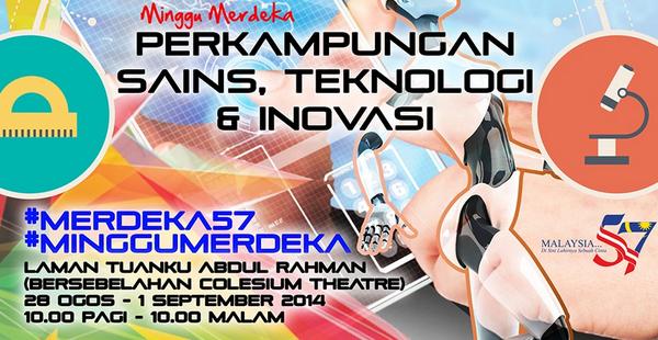 komunikasi_gov's tweet photo. Perkampungan Sains, Teknologi dan Inovasi di Laman Tuanku Abdul Rahman #merdeka57 #minggumerdeka http://t.co/0kUdNDrgtW