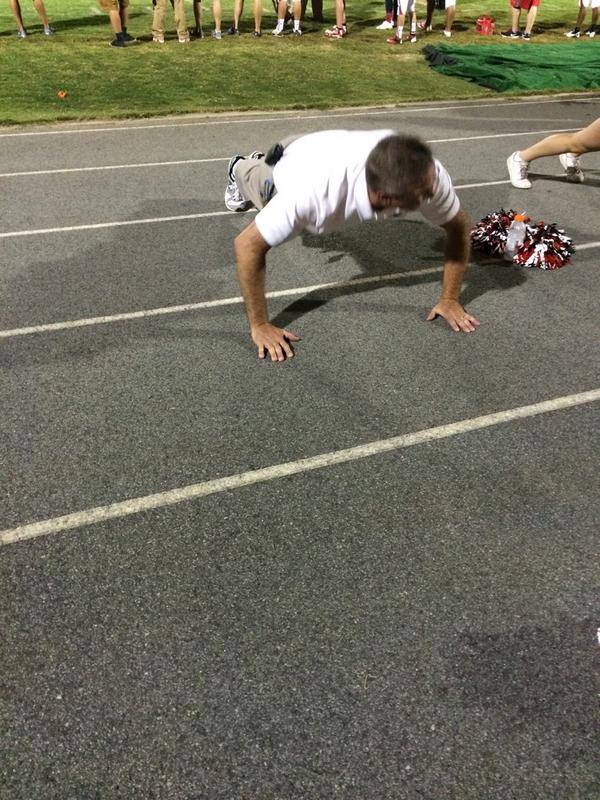 Mr. J getting in on the push up action. #SoreArmsTomorrow