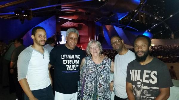 With Nancy  Ochsenschlager at the Chicago Jazz Festival