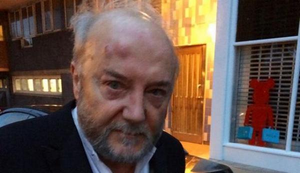 Anti-Israel limey MP George Galloway gets the snot beaten out of him