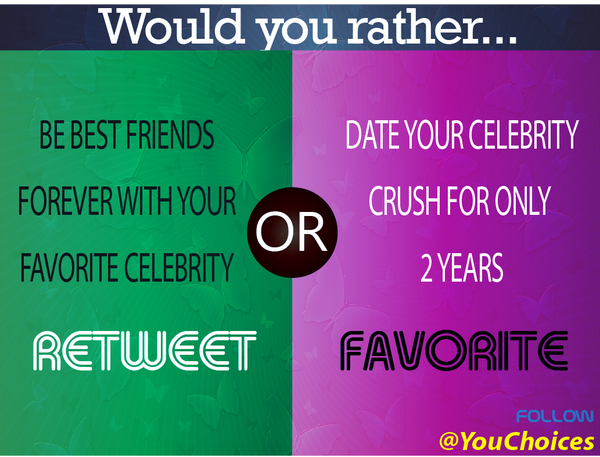 YouChoices's tweet photo. Be best friends or date? http://t.co/jdlJUuYKce
