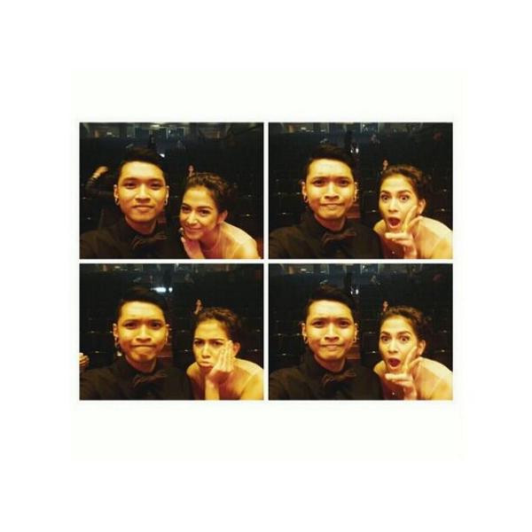 NinZatFC's tweet photo. Ka nina with friend:) di #mahakarya3composer http://t.co/fPpbXhCkkv