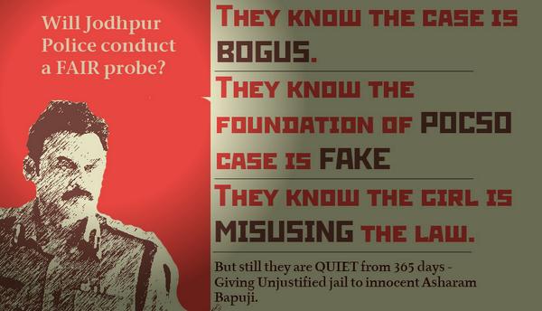 ViralOnWhatsApp's tweet photo. निर्दोष Asaram Bapu Ji को POCSO के गलत इस्तेमाल से फँसाया गया| Why Jodhpur Police let #365DaysOfPOCSOmisuse happen? http://t.co/v9qu3RJh9x