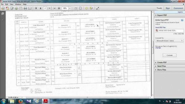 Jadual untuk semester 3 ALKS <a href="/ALKS_2013/">Akutansi Syariah'13</a>