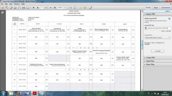Jadual untuk semester 3A Akuntansi Reguler <a href="/accounting_A13/">Akuntansi IA 2013</a>