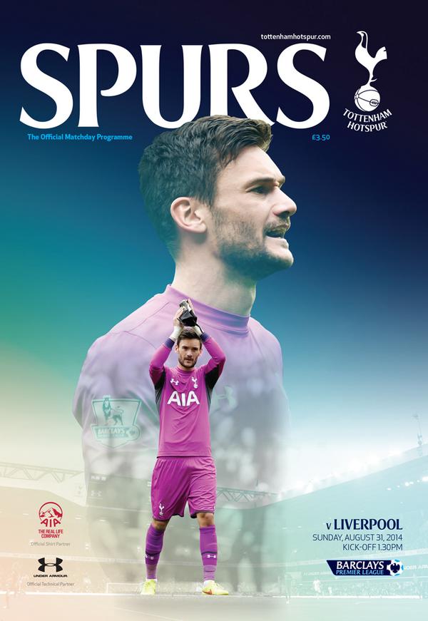 SpursOfficial's tweet photo. With just one goal conceded in all comps this term Hugo is the ideal fit for the front cover of tomorrow's programme. http://t.co/WGZQltM1nI