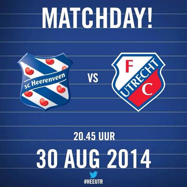 fcutrecht's tweet photo. Matchday! Retweet om #fcutrecht succes te wensen in Friesland! #heeutr http://t.co/8cKgM7PvUF