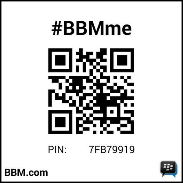pin baru coy,yg lama apus#BBMme PIN: 7FB79919
pin.bbm.com/7FB79919