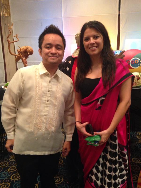 gbgcdo's tweet photo. .@carloborja with Erica Hanson, Program Manager at Google at the Google Community Summit, Asia 2014. #gcs2014 http://t.co/d9Tb39Q4ca