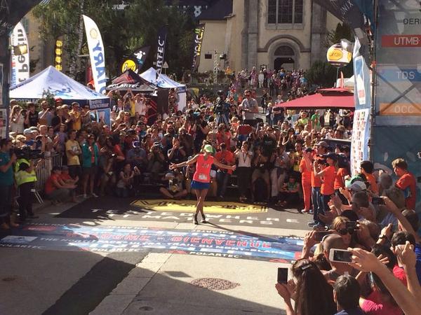 And she's done it again! A mahoosive well done to Rory Bosio for winning the #UTMB for the 2nd year in a row! #utmb14