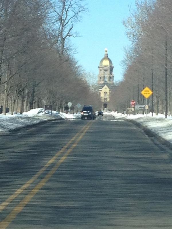 BroNumber2's tweet image. It's an ND kinda day...🍀🏉 #pastwinterpic #firstwork @TippyLakeCC