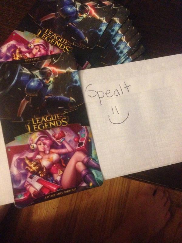 Shurciervo's tweet photo. Giving away some Arcade Miss Fortune and Riot Kayle skins. Follow and retweet to enter (14:00h) #riotkayle #arcademf http://t.co/HaOjYHYbFO