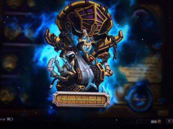 gantzomar's tweet photo. @hearthstone_es @LigaHS por fin despues cientos combates conseguido con el mazo agro del guerrero que locura. http://t.co/gGjwPBGCOY