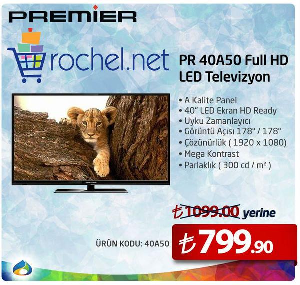 Premier PR 40A50 Full HD 102 Ekran 40" Led TV
1099,00 TL yerine sadece 799,90 TL'ye Rochel'de!
rochel.net/premier-pr-40a…