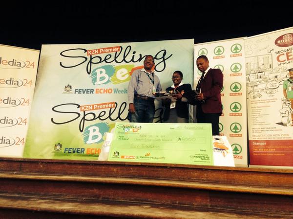 kznspellingbee's tweet photo. Congratulations and well done to our first Durban and North Coast Spelling Bee Tshegofatso Tseke from Adams College http://t.co/hMq7lXPA44