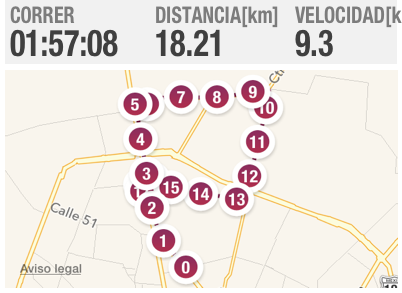 Maritosoliss's tweet photo. Estuve corriendo 18.21km con #PolarBeat. http://t.co/cp2JhofaC6 http://t.co/H0qIAjID5h